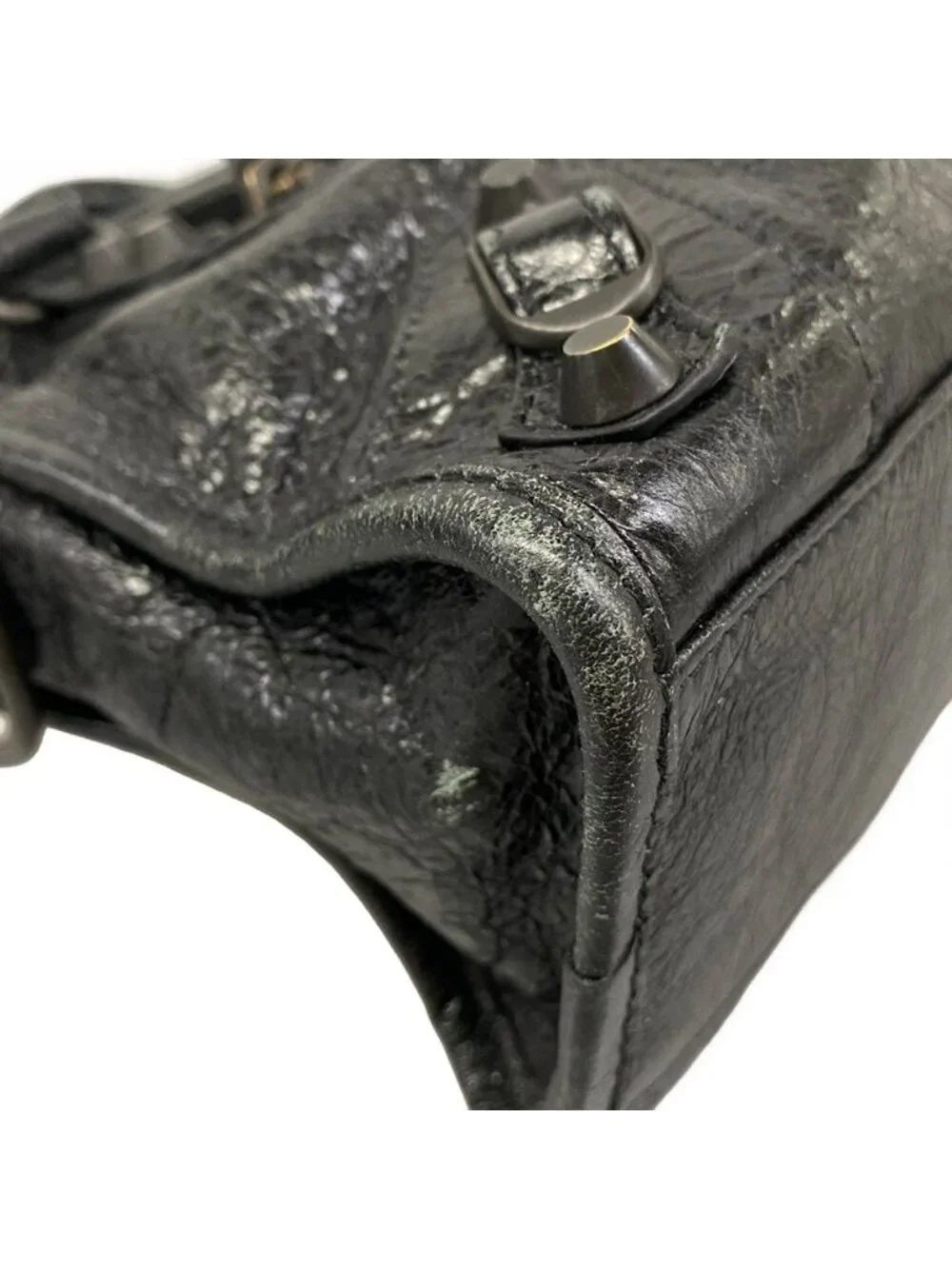 Balenciaga Handbag Le City Mini Black Leather